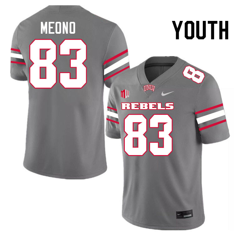 Youth #83 Andre Meono UNLV Rebels College Football Jerseys Stitched-Grey